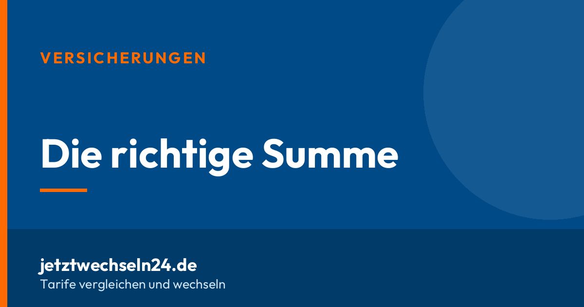 Hausratversicherung: wie hoch muss die Versicherungssumme sein?